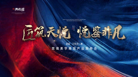 房地产高层产品发布会背景