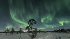 4k视频 极光 风景