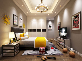 儿童房效果图 小孩房效果图