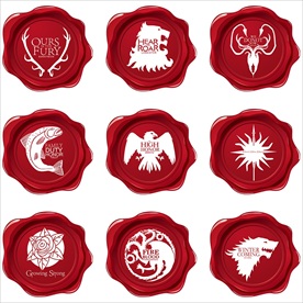 高清权力游戏九大家族徽章蜡封