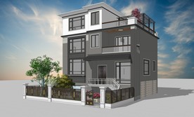 别墅外观设计效果图