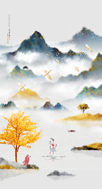 禅意画 写意画 手绘装饰画