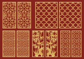 矢量雕花