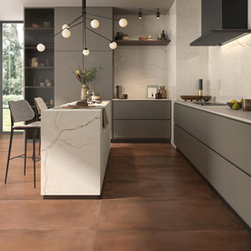 现代仿古砖 大板工装家装空间