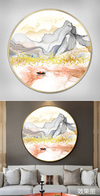 意境水墨山水装饰画