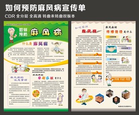 科学预防麻风病宣传单