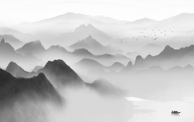 极品新设计山水画 TIF分层