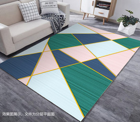 北欧几何地毯