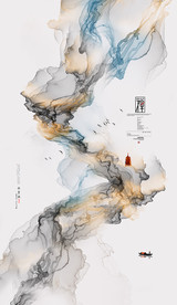 烟雾 晕染 墨迹 新中式