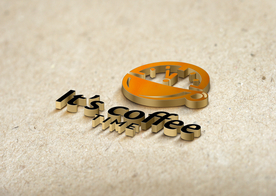 logo金属效果立体样机贴图