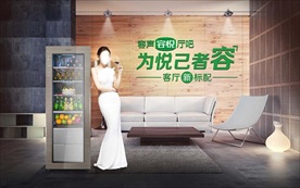 容声冷柜 客厅柜  厅吧 视觉