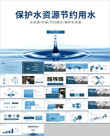 节约用水保护水资源动态PPT