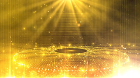 金色颁奖晚会粒子效果