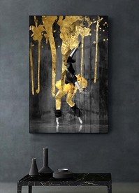 黑白美女装饰画