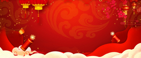 红红火火新年喜庆背景