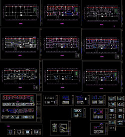 会所餐厅施工图纸