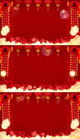 无缝循环新年喜庆led背景视频