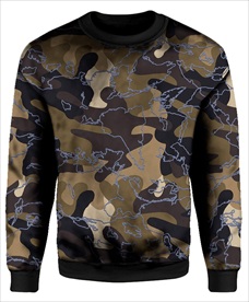 潮牌男装数码印花设计图案