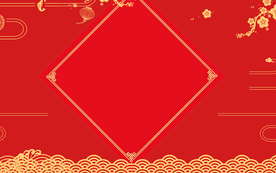 简约边框背景元素