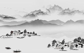 中国风画高档画 TIF分层