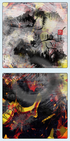 现代抽象意境水墨画