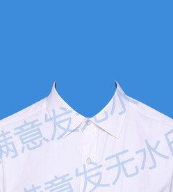 女生白衬衫证件照模板