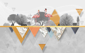 立体装饰小清新画 TIF分层