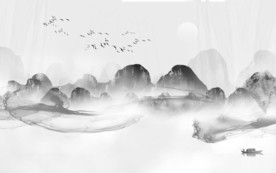 高清 新款山水新画 TIF分层