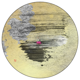 现代抽象意境水墨画