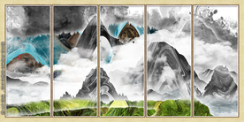 现代抽象意境水墨画