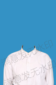 白色衬衫半身证件照女生模板