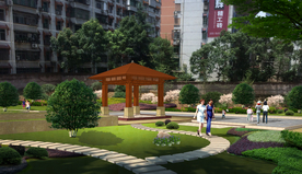小区景观设计效果图