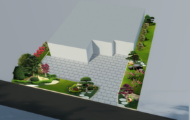 别墅庭院景观设计效果图