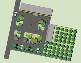 彩平绿化景观设计平面图
