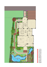 别墅庭院景观设计平面图