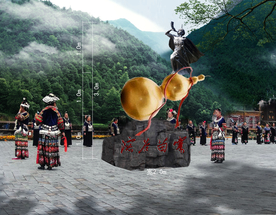 贵州葫芦广场景观设计效果图