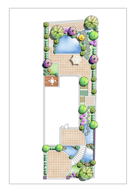 庭院景观设计彩平图