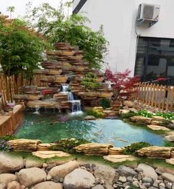 假山景观设计效果图