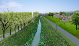 河道景观设计效果图