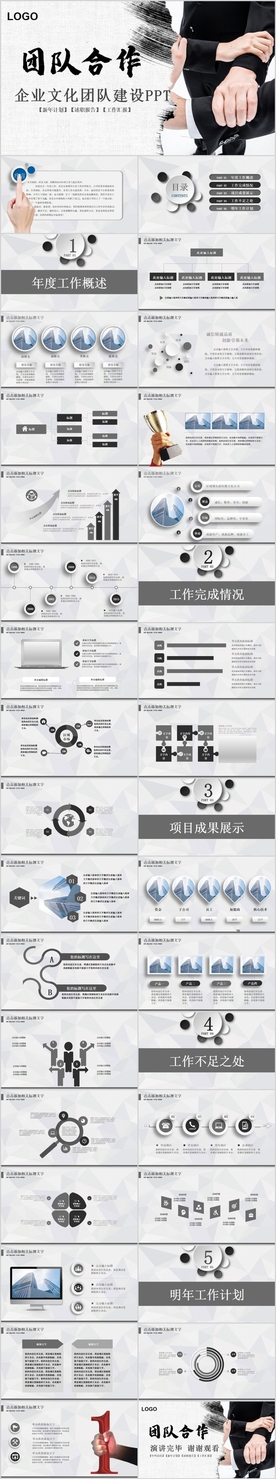 商务企业团队合作班组建设PPT