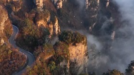 湖南张家界：天子山银装素裹 景