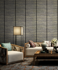 新中式家居 墙纸效果图图片