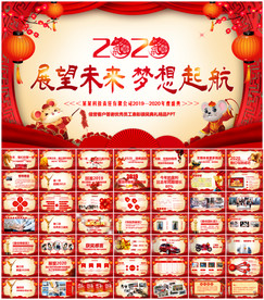鼠年震撼年会誓师大会年会ppt