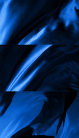 蓝色丝绸绸缎蓝布布条飘舞