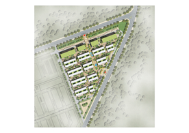 住宅建筑彩色总平面图图片