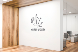 logo形象墙效果图