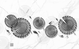 九鱼装饰高清墙画 TIF分层