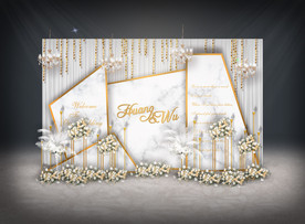 大理石婚礼迎宾区