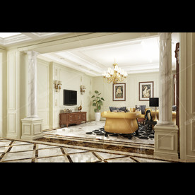 欧式风格别墅豪宅装修客厅效果图