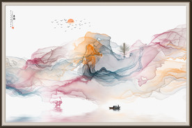 中国风数字水墨画